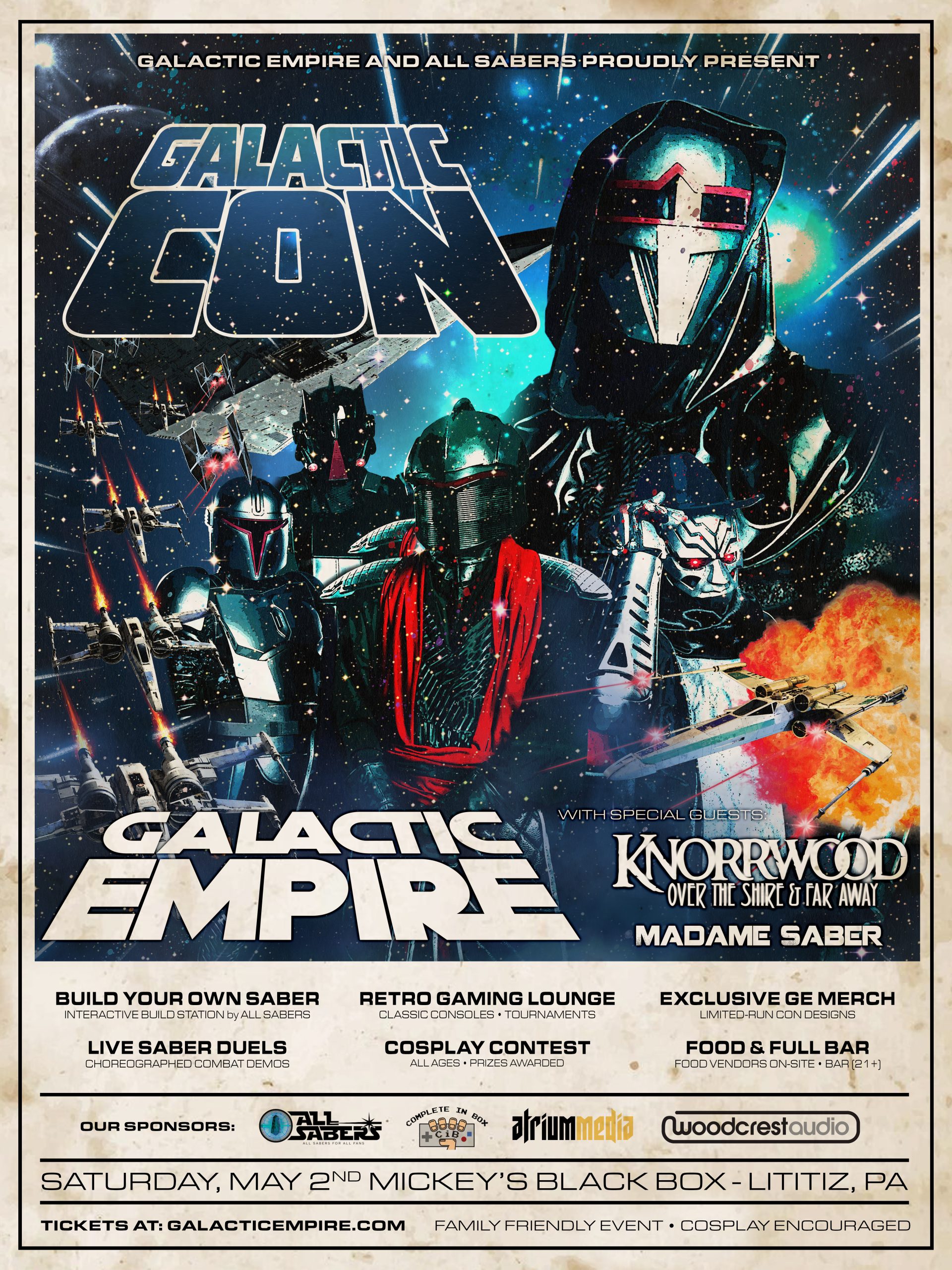 Galactic Con - May 2nd 2026 at Mickey's Black Box, Lititz PA
